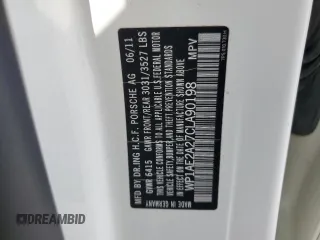 2012 Porsche Cayenne S Hybrid z VIN WP1AE2A27CLA90198, wystawiony jako Copart lot #47354655 z przebiegiem 119 312 mil mil oraz Tytuł czysty. Historia ofert i sprzedaży dostępna na DreamBid. Obrazek 13.