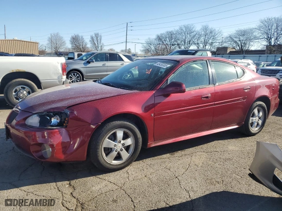 2007 Pontiac Grand Prix with VIN 2G2WP552371172121, listed as a Copart auction lot 48455385 with 165,321 mi miles and Salvage Title. Bid and sale history available at carsss.com. Image 1.