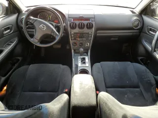 2007 Mazda 6 i Sport VE with VIN 1YVHP84C975M13821, listed as a Copart auction lot 80315224 with 187,379 mi miles and Salvage Title. Bid and sale history available at DreamBid. Image 8.