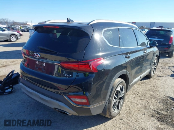 2019 Hyundai Santa Fe Ultimate with VIN 5NMS53AA1KH119486, listed as a IAAI auction lot 41386756 with 53,343 mi miles. Bid and sale history available at carsss.com. Image 4.