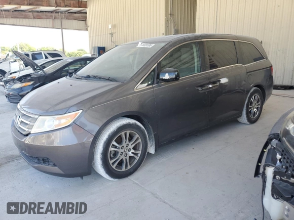 2013 Honda Odyssey EX-L with VIN 5FNRL5H60DB014279, listed as a Copart auction lot 54453185 with 114,377 mi miles and Clean Title. Bid and sale history available at carsss.com. Image 1.