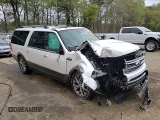2017 Ford Expedition EL XLT with VIN 1FMJK1HT9HEA80749, listed as a Copart auction lot 49049784 with 0 mi miles and Salvage Title. Bid and sale history available at carsss.com. Image 4.