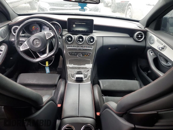 2017 Mercedes-Benz C 43 AMG with VIN 55SWF6EB6HU192204, listed as a Copart auction lot 48478805 with 83,487 mi miles and Salvage Title. Bid and sale history available at DreamBid. Image 8.