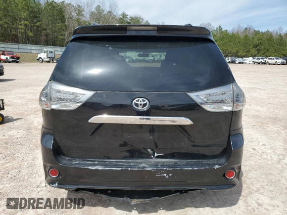 2014 Toyota Sienna SE with VIN 5TDXK3DC7ES440493, listed as a Copart auction lot 49778085 with 154,354 mi miles and Salvage Title. Bid and sale history available at DreamBid. Image 6.