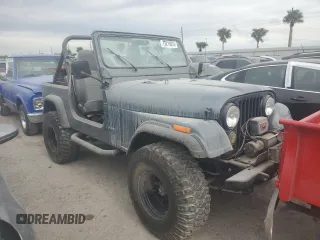 1983 Jeep CJ with VIN 1JCCN87AXDT069163, listed as a Copart auction lot 75219074 with 28,282 mi miles and Non Repairable. Bid and sale history available at carsss.com. Image 4.