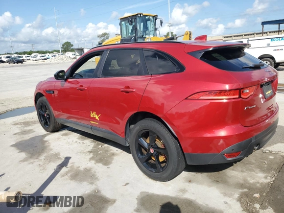 2019 Jaguar F-Pace 25t Premium with VIN SADCJ2FX0KA397415, listed as a Copart auction lot 54487285 with 92,586 mi miles and Non repairable. Bid and sale history available at DreamBid. Image 2.