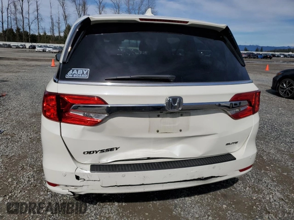 2019 Honda Odyssey Elite с VIN 5FNRL6H95KB022214, выставлен на аукционе Copart как лот 50086365 с пробегом 128 928 миль миль и Списание • Salvage title. История ставок и продаж доступна на DreamBid. Изображение 6.