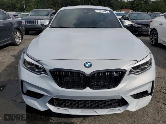 2019 BMW M2 Competition with VIN WBS2U7C51K7D09463, listed as a Copart auction lot 70858494 with 53,327 mi miles and Salvage Title. Bid and sale history available at carsss.com. Image 5.