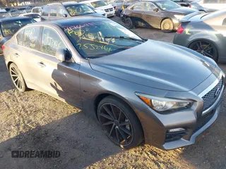 2014 Infiniti Q50 Sport with VIN JN1BV7AR0EM689590, listed as a IAAI auction lot 41766451 with Not Provided miles and . Bid and sale history available at carsss.com. Image 1.
