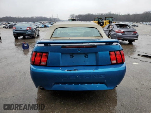 2003 Ford Mustang GT Deluxe with VIN 1FAFP45X73F372770, listed as a Copart auction lot 44798015 with 167,655 mi miles and Salvage Title. Bid and sale history available at carsss.com. Image 6.