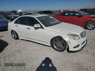 2009 Mercedes-Benz C 300 Sport with VIN WDDGF54X89R055926, listed as a Copart auction lot 73758014 with Not provided miles and Salvage title. Bid and sale history available at DreamBid. Image 4.