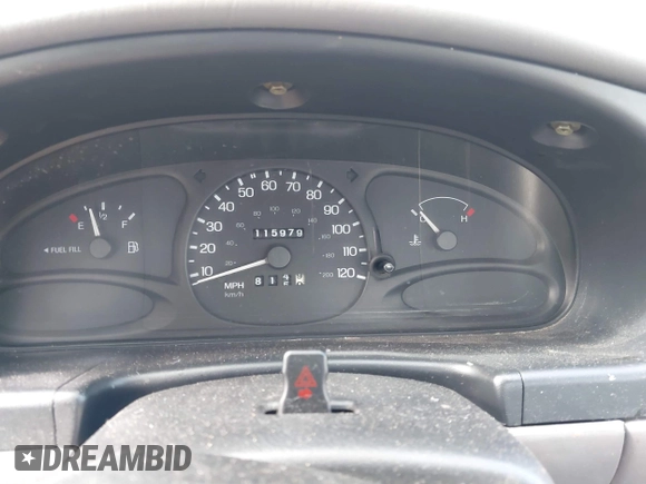 1998 Ford Escort LX с VIN 1FAFP10P5WW144759, выставлен на аукционе IAAI как лот 41519243 с пробегом 115 979 миль миль и . История ставок и продаж доступна на DreamBid. Изображение 7.