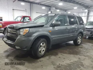 2008 Honda Pilot SE z VIN 5FNYF18398B043416, wystawiony jako Copart lot #57726765 z przebiegiem 216 160 mil mil oraz Szkoda całkowita • Salvage title. Historia ofert i sprzedaży dostępna na DreamBid. Obrazek 1.
