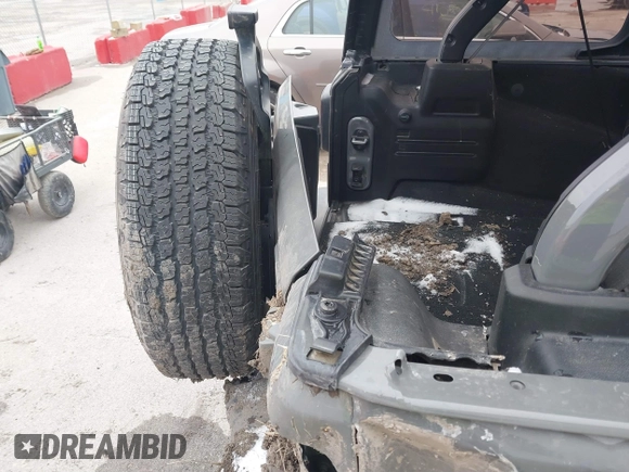 2023 Jeep Wrangler Willys with VIN 1C4HJXDN1PW596046, listed as a IAAI auction lot 41580875 with 48,451 mi miles and . Bid and sale history available at DreamBid. Image 6.