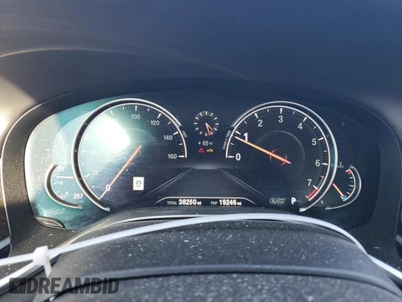 2019 BMW 7 Series 750i xDrive with VIN WBA7F2C55KB240777, listed as a Copart auction lot 76840504 with 38,250 mi miles and Salvage title. Bid and sale history available at DreamBid. Image 9.