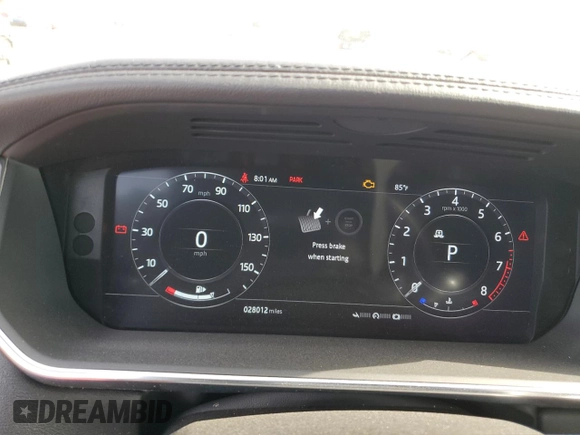 2020 Land Rover Range Rover with VIN SALGR2SU0LA572662, listed as a Copart auction lot 55976143 with 28,012 mi miles and . Bid and sale history available at DreamBid. Image 9.