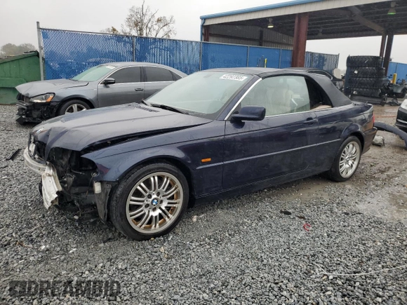 2001 BMW 3 Series 330Ci with VIN WBABS53411JU83716, listed as a Copart auction lot 42292385 with 191,568 mi miles and Salvage Title. Bid and sale history available at carsss.com. Image 1.