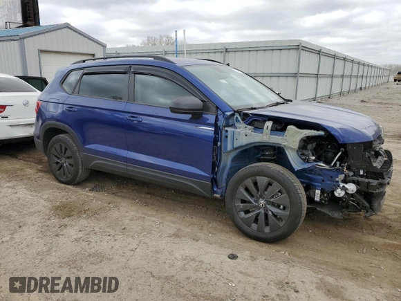 2024 Volkswagen Taos S с VIN 3VV5X7B27RM105381, выставлен на аукционе Copart как лот 51147615 с пробегом 3 568 миль миль и Списание • Salvage title. История ставок и продаж доступна на DreamBid. Изображение 4.