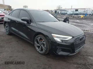 2023 Audi A3 Premium with VIN WAUGUDGY9PA016141, listed as a IAAI auction lot 41535997 with 13,023 mi miles. Bid and sale history available at carsss.com. Image 1.