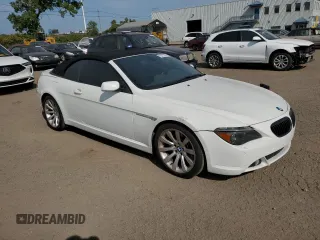 2005 BMW 6 Series 645Ci with VIN WBAEK734X5B325190, listed as a Copart auction lot 72013354 with 288,537 mi miles and Non Repairable. Bid and sale history available at carsss.com. Image 4.