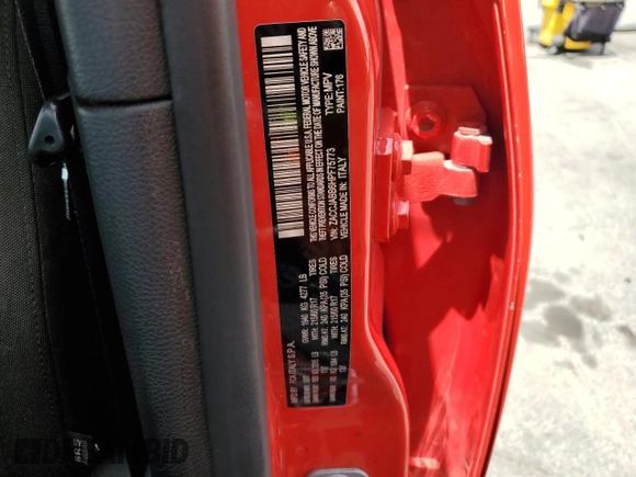 2017 Jeep Renegade Latitude with VIN ZACCJABB6HPF75773, listed as a Copart auction lot 54577855 with 50,425 mi miles and Salvage Title. Bid and sale history available at carsss.com. Image 13.