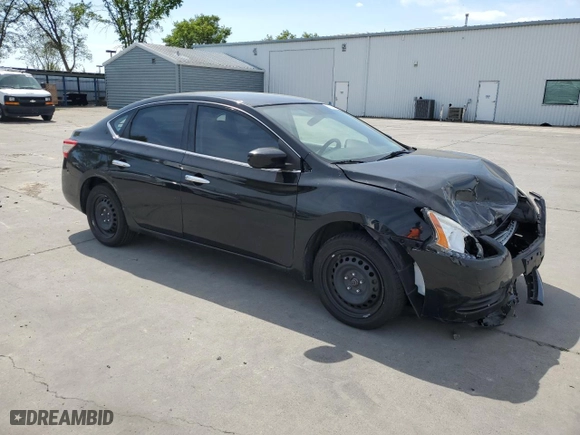 2014 Nissan Sentra SV with VIN 3N1AB7AP0EL655582, listed as a Copart auction lot 50393155 with 85,452 mi miles and Salvage Title. Bid and sale history available at carsss.com. Image 4.