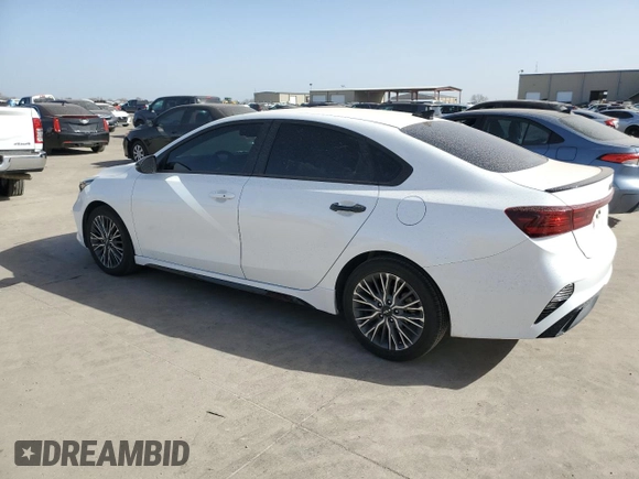 2023 Kia Forte GT-Line with VIN 3KPF54AD9PE651567, listed as a Copart auction lot 49328685 with 23,400 mi miles and Salvage Title. Bid and sale history available at carsss.com. Image 2.