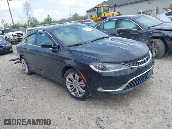 2015 Chrysler 200 Limited with VIN 1C3CCCAB6FN524453, listed as a IAAI auction lot 42075261 with 143,231 mi miles and . Bid and sale history available at DreamBid. Image 1.