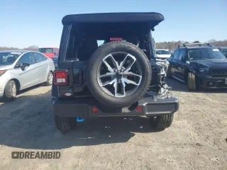 2024 Jeep Wrangler Willys с VIN 1C4RJXN62RW133671, выставлен на аукционе Copart как лот 52502545 с пробегом Не указан миль и Списание • Salvage title. История ставок и продаж доступна на DreamBid. Изображение 6.