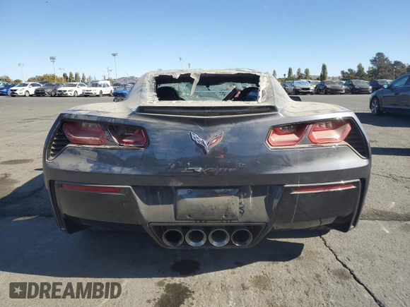 2014 Chevrolet Corvette 3LT with VIN 1G1YF2D71E5109963, listed as a Copart auction lot 77687814 with 34,089 mi miles and Salvage title. Bid and sale history available at DreamBid. Image 6.