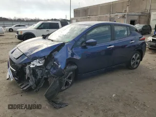 2022 Nissan LEAF SV Plus z VIN 1N4BZ1CV8NC564082, wystawiony jako Copart lot #49554945 z przebiegiem 15 394 mil mil oraz Szkoda całkowita • Salvage title. Historia ofert i sprzedaży dostępna na DreamBid. Obrazek 1.