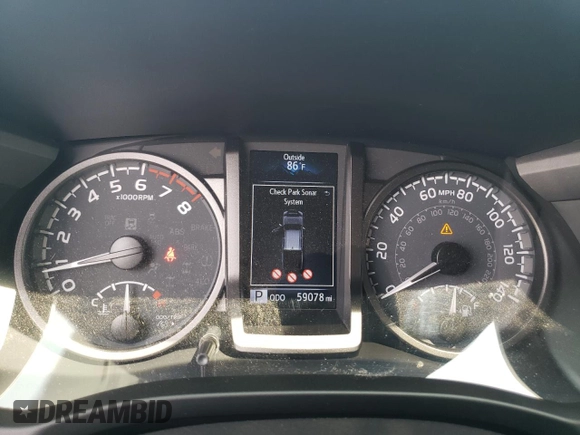 2021 Toyota Tacoma SR с VIN 3TMCZ5AN5MM417465, выставлен на аукционе Copart как лот 61266195 с пробегом 59 078 миль миль и Списание • Salvage title. История ставок и продаж доступна на DreamBid. Изображение 9.