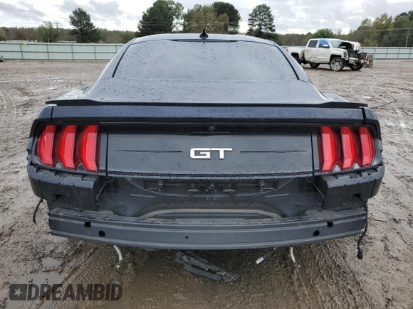 2021 Ford Mustang GT with VIN 1FA6P8CF8M5145208, listed as a Copart auction lot 77495384 with 15,830 mi miles and Salvage title. Bid and sale history available at DreamBid. Image 6.