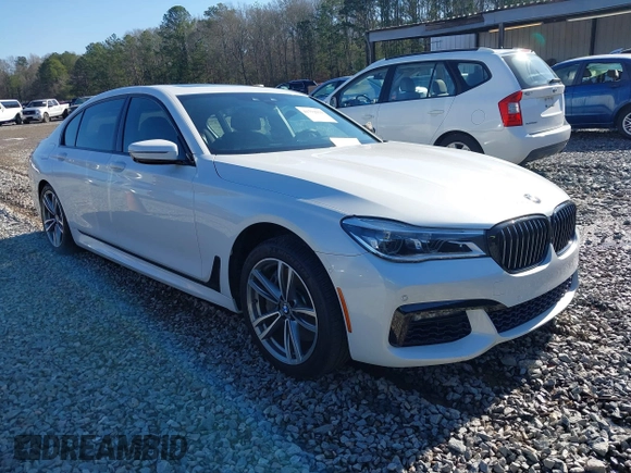 2017 BMW 7 Series 750i with VIN WBA7F0C34HGM21738, listed as a IAAI auction lot 41772933 with 62,923 mi miles and . Bid and sale history available at DreamBid. Image 1.