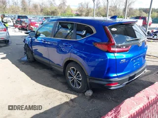 2021 Honda CR-V EX-L with VIN 7FARW2H80ME005531, listed as a IAAI auction lot 42044341 with 14,557 mi miles and . Bid and sale history available at DreamBid. Image 3.
