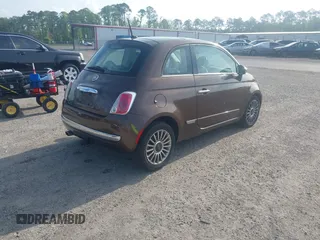 2012 FIAT 500 Lounge z VIN 3C3CFFCR5CT106416, wystawiony jako IAAI lot #42115342 z przebiegiem 147 742 mil mil oraz . Historia ofert i sprzedaży dostępna na DreamBid. Obrazek 4.