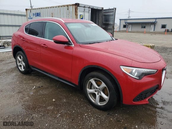 2018 Alfa Romeo Stelvio with VIN ZASFAKAN6J7B68769, listed as a Copart auction lot 47765935 with 76,681 mi miles and Salvage Title. Bid and sale history available at carsss.com. Image 4.