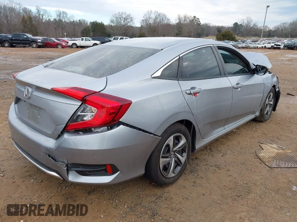 2021 Honda Civic Sedan LX with VIN 2HGFC2F62MH501225, listed as a IAAI auction lot 41206918 with 115,456 mi miles. Bid and sale history available at carsss.com. Image 4.