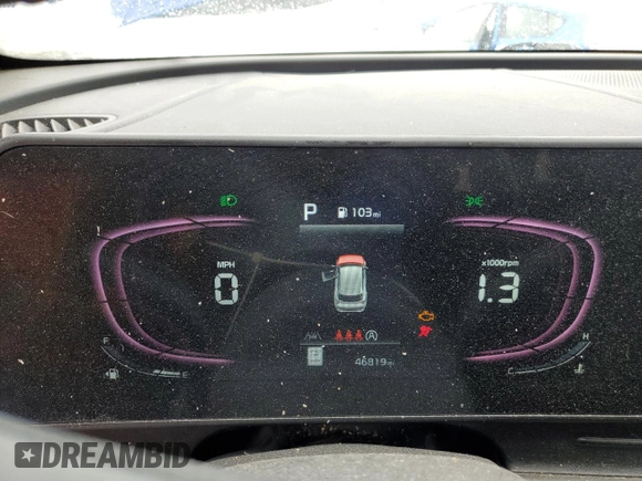 2023 Kia Sportage X-Line with VIN 5XYK6CAF7PG045310, listed as a Copart auction lot 45126015 with 46,819 mi miles and Salvage Title. Bid and sale history available at DreamBid. Image 9.