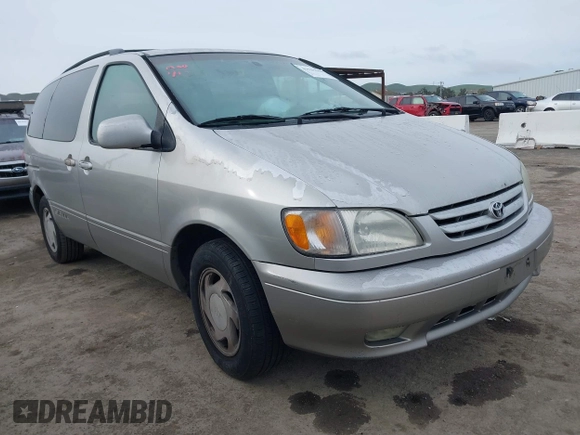 2001 Toyota Sienna LE with VIN 4T3ZF13C91U348233, listed as a IAAI auction lot 41529446 with 223,617 mi miles. Bid and sale history available at carsss.com. Image 1.