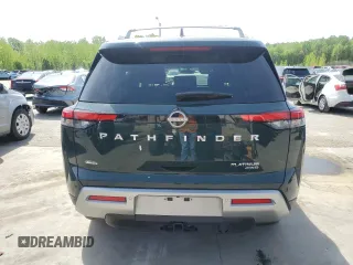 2024 Nissan Pathfinder Platinum with VIN 5N1DR3DJ2RC302683, listed as a Copart auction lot 53794565 with 1,101 mi miles and Salvage title. Bid and sale history available at DreamBid. Image 6.