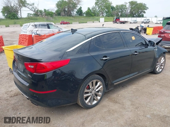 2014 Kia Optima SX Turbo with VIN 5XXGR4A65EG276131, listed as a IAAI auction lot 42429004 with 136,766 mi miles and . Bid and sale history available at DreamBid. Image 4.