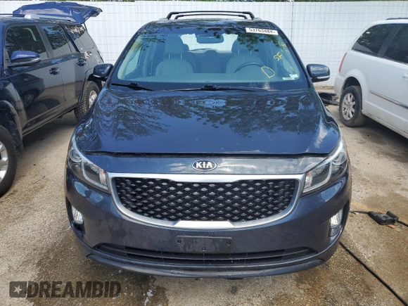 2015 Kia Sedona SX with VIN KNDMC5C14F6025113, listed as a Copart auction lot 53763484 with 91,406 mi miles and Salvage Title. Bid and sale history available at carsss.com. Image 5.