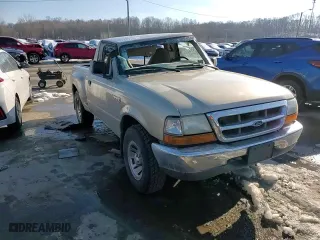 1999 Ford Ranger XL with VIN 1FTYR10C8XPB98708, listed as a Copart auction lot 88489705 with 262,336 mi miles and Salvage Title. Bid and sale history available at carsss.com. Image 10.