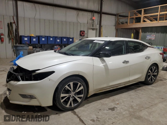 2017 Nissan Maxima S with VIN 1N4AA6AP6HC385662, listed as a Copart auction lot 45093465 with 95,978 mi miles and Salvage Title. Bid and sale history available at DreamBid. Image 1.