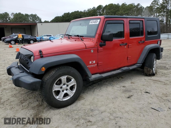 2007 Jeep Wrangler Unlimited X with VIN 1J4GA39137L111198, listed as a Copart auction lot 44244805 with 157,922 mi miles and Salvage Title. Bid and sale history available at DreamBid. Image 1.
