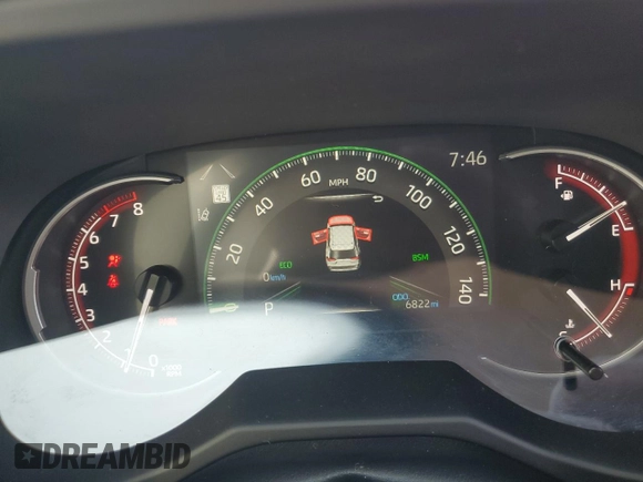 2024 Toyota RAV4 XLE Premium с VIN 2T3C1RFV0RW363991, выставлен на аукционе Copart как лот 55431015 с пробегом 6 822 миль миль и Списание • Salvage title. История ставок и продаж доступна на DreamBid. Изображение 9.