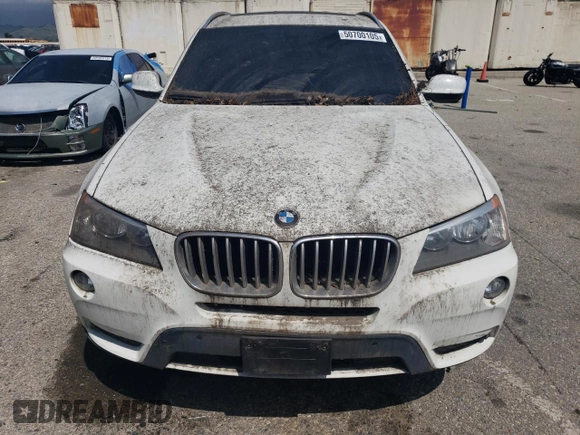 2013 BMW X3 xDrive28i with VIN 5UXWX9C50D0A24548, listed as a Copart auction lot 50700105 with 103,006 mi miles and Clean Title. Bid and sale history available at carsss.com. Image 5.