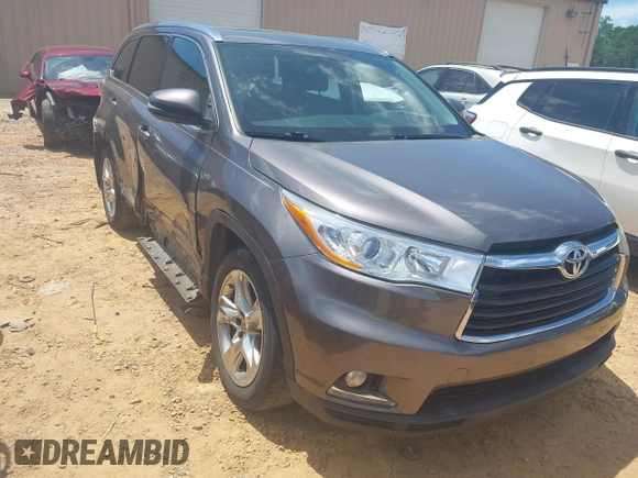 2015 Toyota Highlander Limited with VIN 5TDDKRFH0FS164173, listed as a IAAI auction lot 42323600 with 210,614 mi miles and . Bid and sale history available at DreamBid. Image 1.