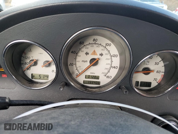 2002 Mercedes-Benz SLK-Class 2.3L Kompressor with VIN WDBKK49F62F246292, listed as a Copart auction lot 80231094 with 133,406 mi miles and Salvage Title. Bid and sale history available at carsss.com. Image 9.